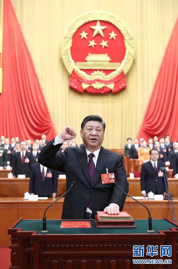 十三届全国人大一次会议选举产生新一届国家领导人 习近平